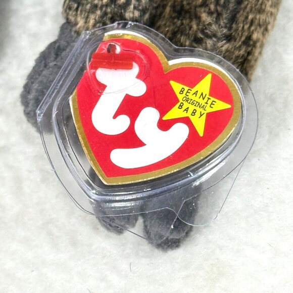 Ty Beanie Babies Slowpoke Sloth Plush Toy w/All Tags and Heart Protector (1999) - Picture 9 of 9